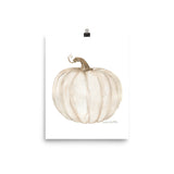 White Pumpkin with sepia finish