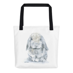 Gray Lop Rabbit Tote Bag