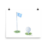 Golf Ball Watercolor