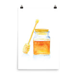 Honey Jar Watercolor Poster