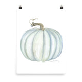 Gray Pumpkin Watercolor