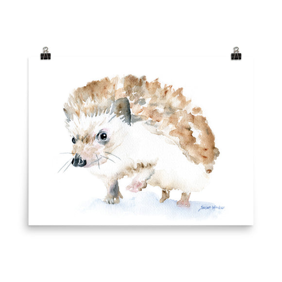 Hedgehog Watercolor 1