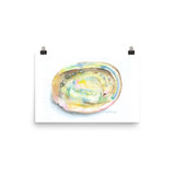 Abalone Seashell Watercolor Print