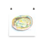 Abalone Seashell Watercolor Print