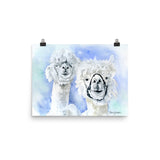 Alpacas Watercolor Print