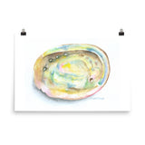 Abalone Seashell Watercolor Print