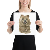 Quokka Watercolor Print - Australian Animals