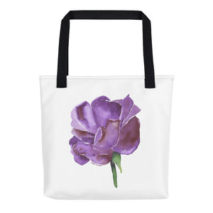 Purple Rose Tote Bag