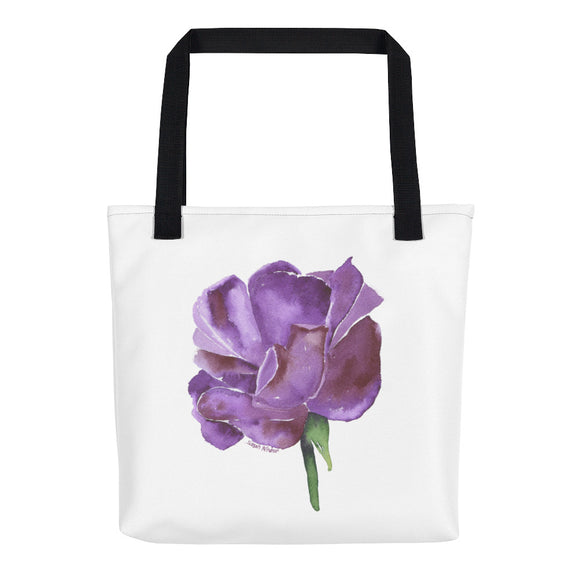 Purple Rose Tote Bag