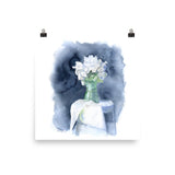White Peonies Watercolor