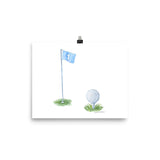 Golf Ball Watercolor