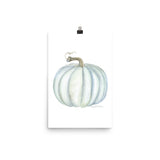 Gray Pumpkin Watercolor