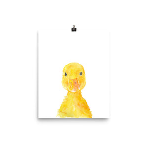 Baby Duck Watercolor Duckling