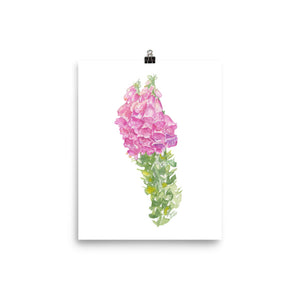Purple Heather Watercolor
