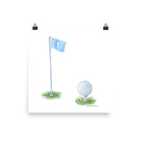 Golf Ball Watercolor