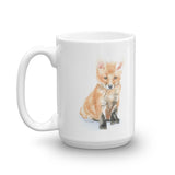 Baby Fox Watercolor Coffee Mug