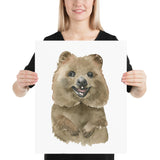 Quokka Watercolor Print - Australian Animals