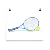 Tennis Watercolor Art Print