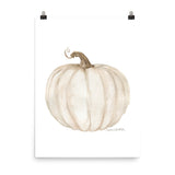White Pumpkin with sepia finish