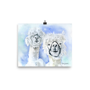 Alpacas Watercolor Print