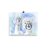 Alpacas Watercolor Print