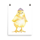 Chick with Tiara Watercolor