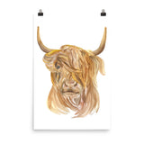 Highland Cow Watercolor