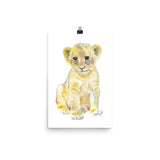 Lion Cub Watercolor