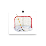 Hockey Watercolor Print