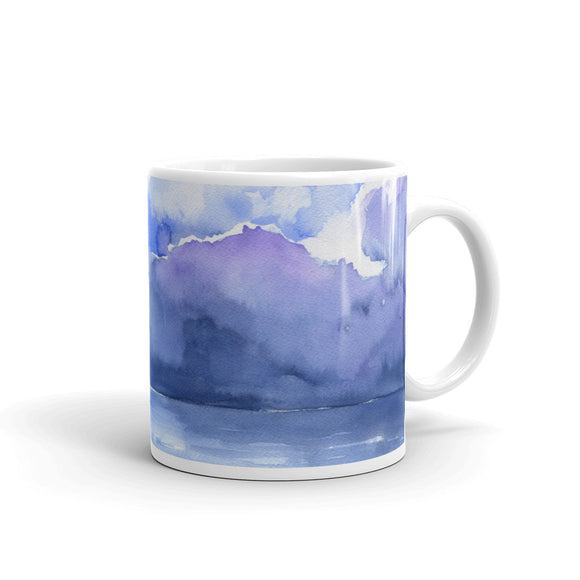 Abstract Ocean Watercolor Mug