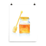 Honey Jar Watercolor Poster