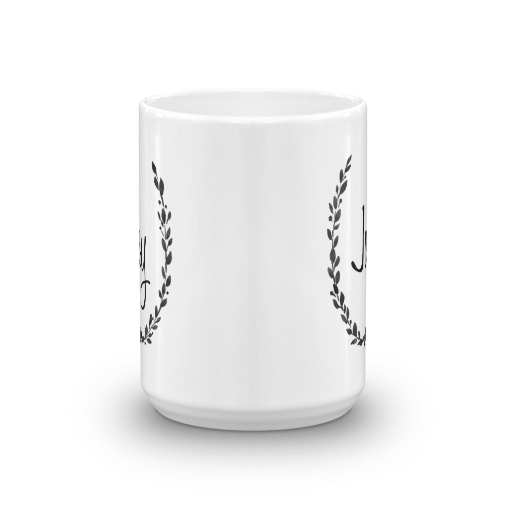 Joy Mug Black and White – Susan Windsor