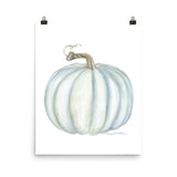 Gray Pumpkin Watercolor