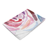 Abstract Peonies Throw Blanket