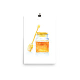 Honey Jar Watercolor Poster