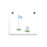 Golf Ball Watercolor