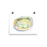 Abalone Seashell Watercolor Print