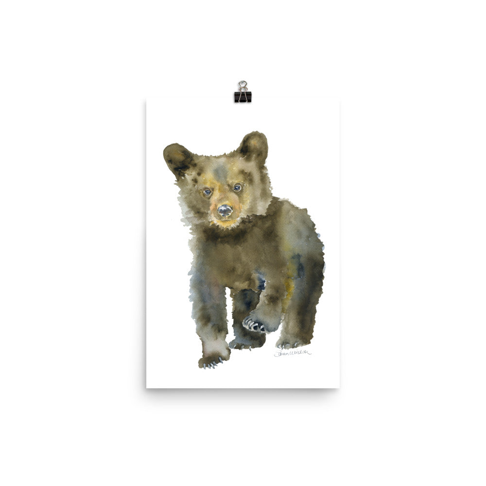 Black Bear Cub Watercolor – Susan Windsor | Leinwandbilder