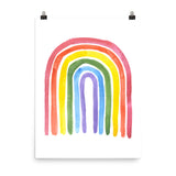 Rainbow Watercolor Poster Print