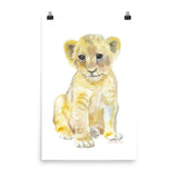 Lion Cub Watercolor
