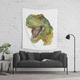 T. rex Watercolor Tapestry
