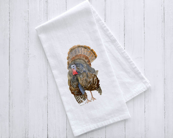 Turkey Watercolor Tea Towel