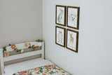 Woodland Animal Art Print Set One - Set of 4 Animals - Bunny, Deer, Hedgehog, Owl